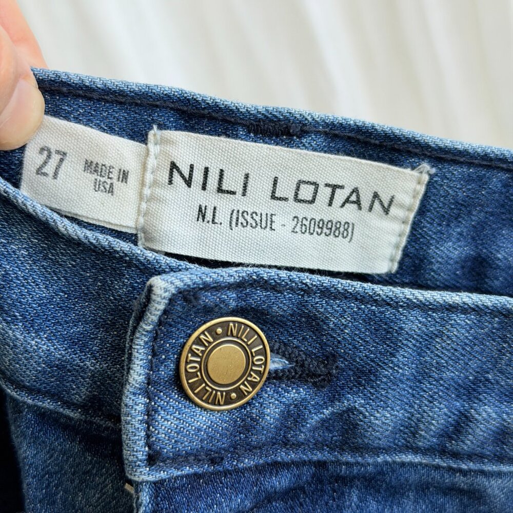 Nili Lotan Emerson Wide-Leg Denim Jeans - Size 27 - Picture 4 of 4